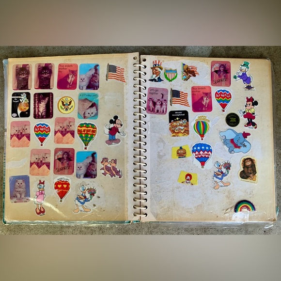 c. 1981 Vtg Spiral Bound Sticker Collection Album - Picture 6 of 16